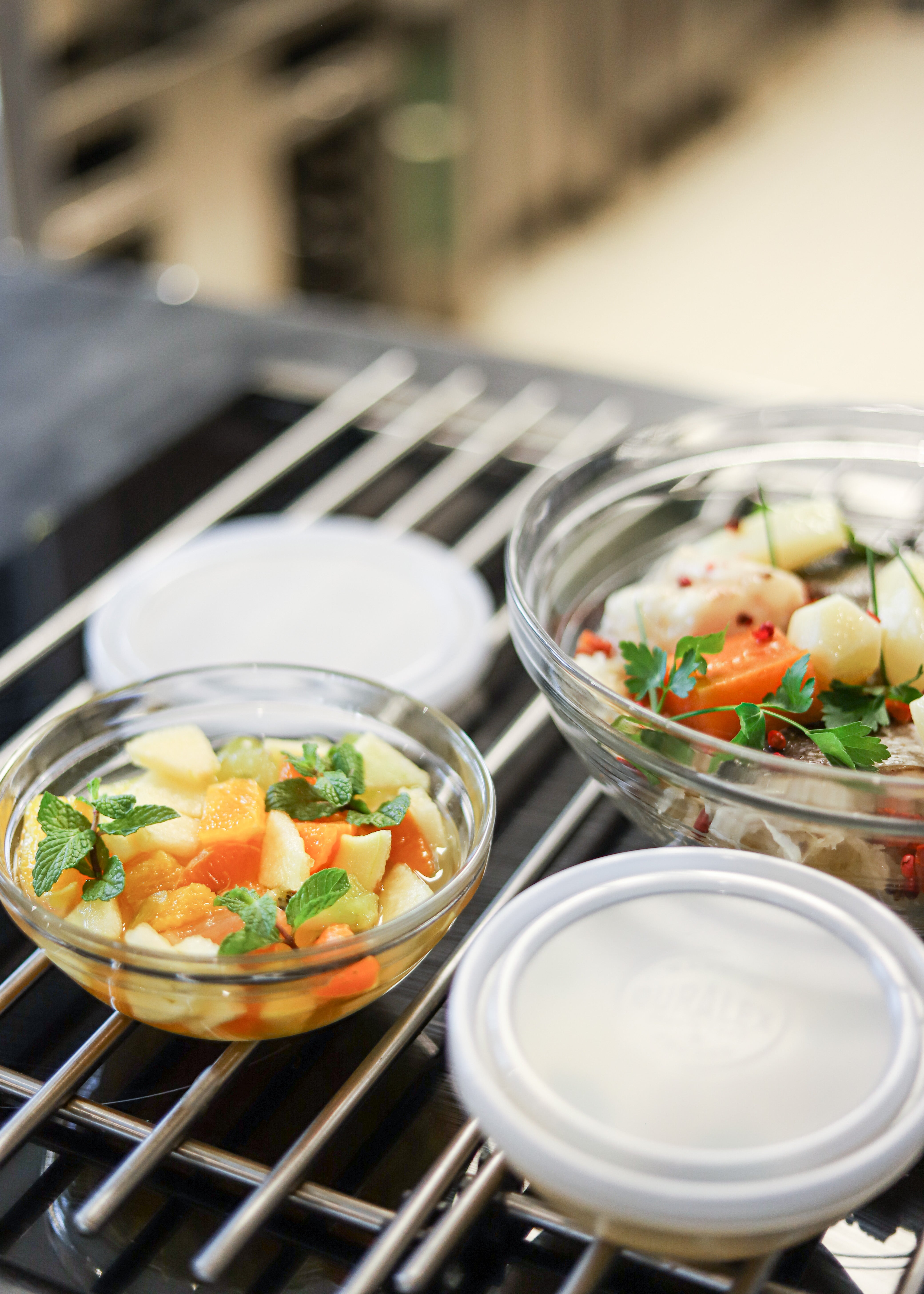 Duralex Freshbox sada skleněných dóz 3ks kulaté tvrzené sklo