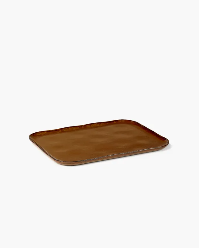 Serax La Nouvelle Table N°1 XL talíř hnědý kamenina
