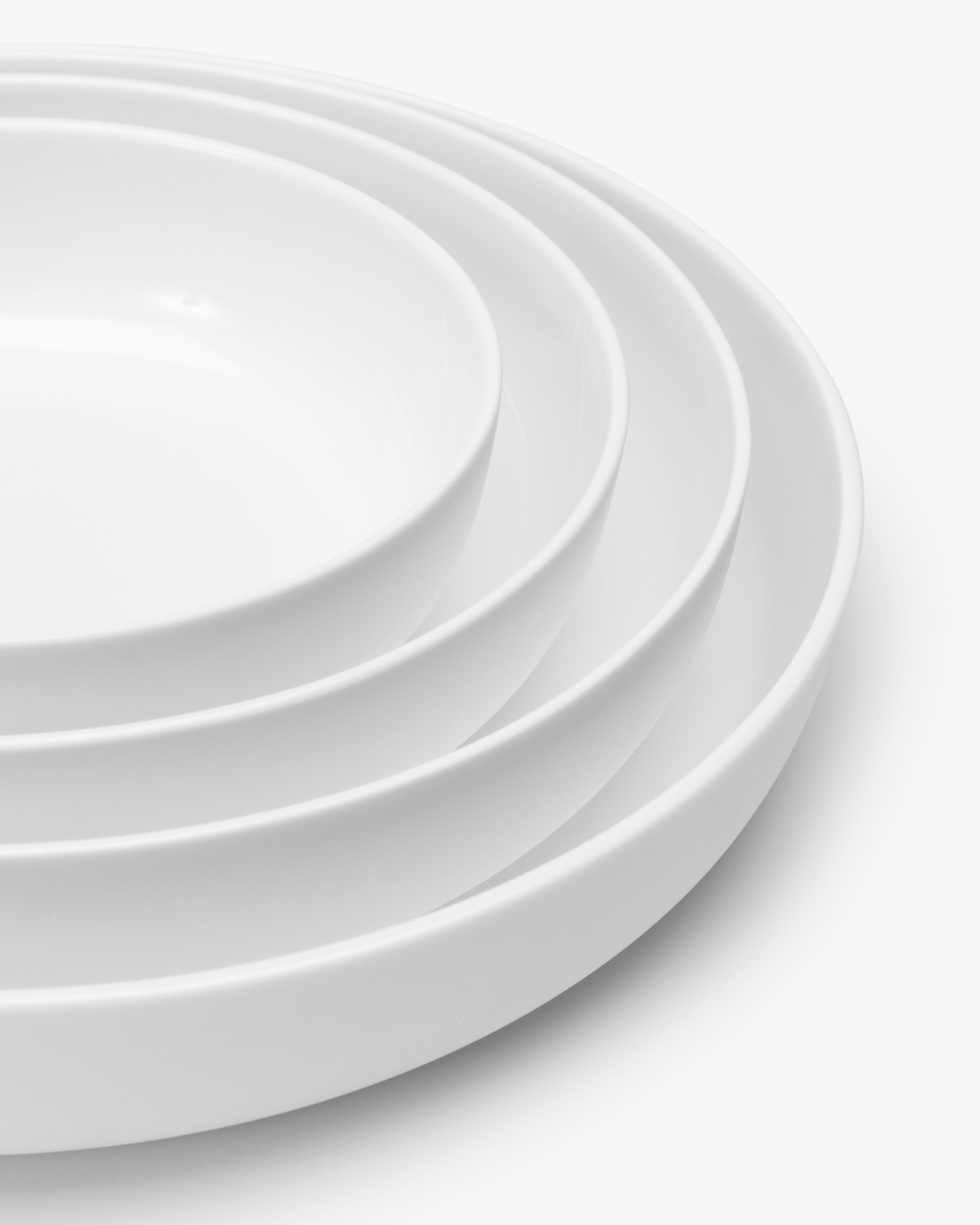 Serax Base S hluboký talíř bílý kostní porcelán