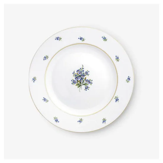 Augarten Schubert dezertní talíř 20 cm pomněnka