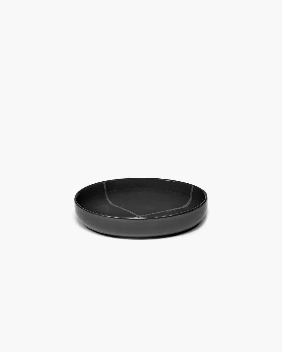Serax Zuma hluboký talíř S šedý porcelán