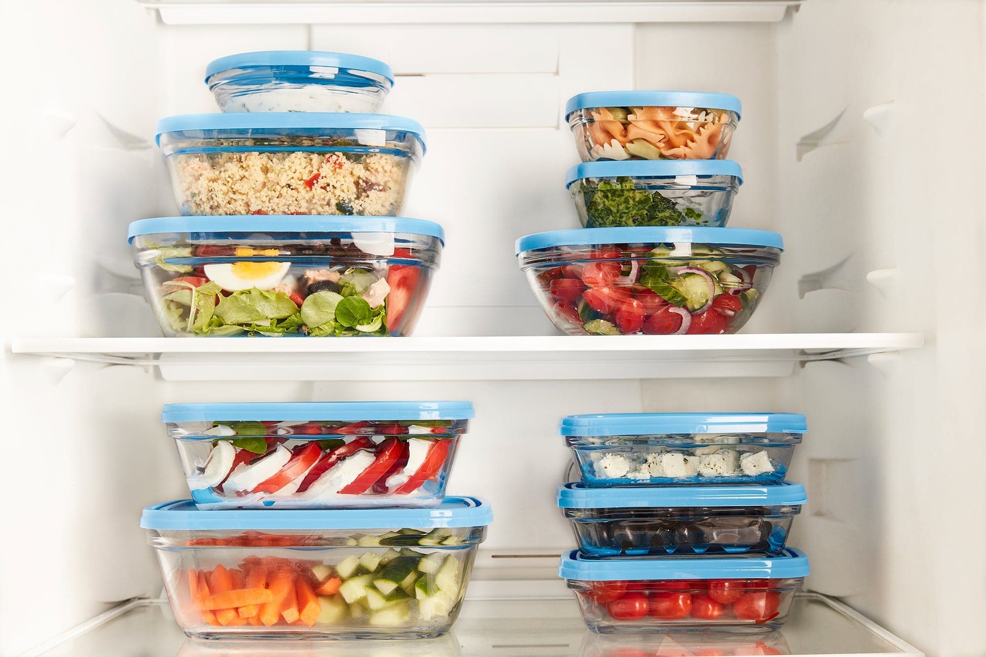 Duralex Freshbox skleněná dóza hranatá sada 6 ks stohovatelná