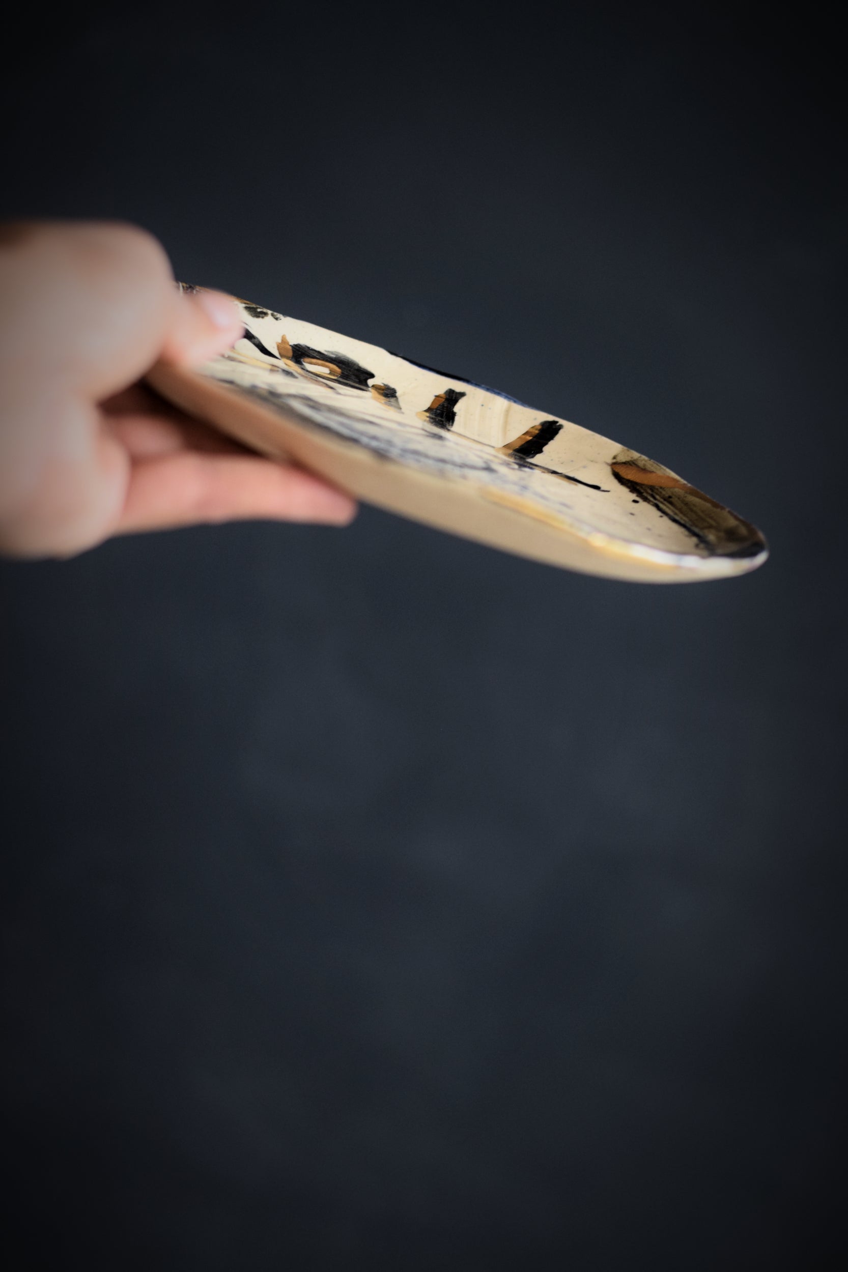 Terra Ceramics Prague Lili dezertní talíř Spill 18 cm