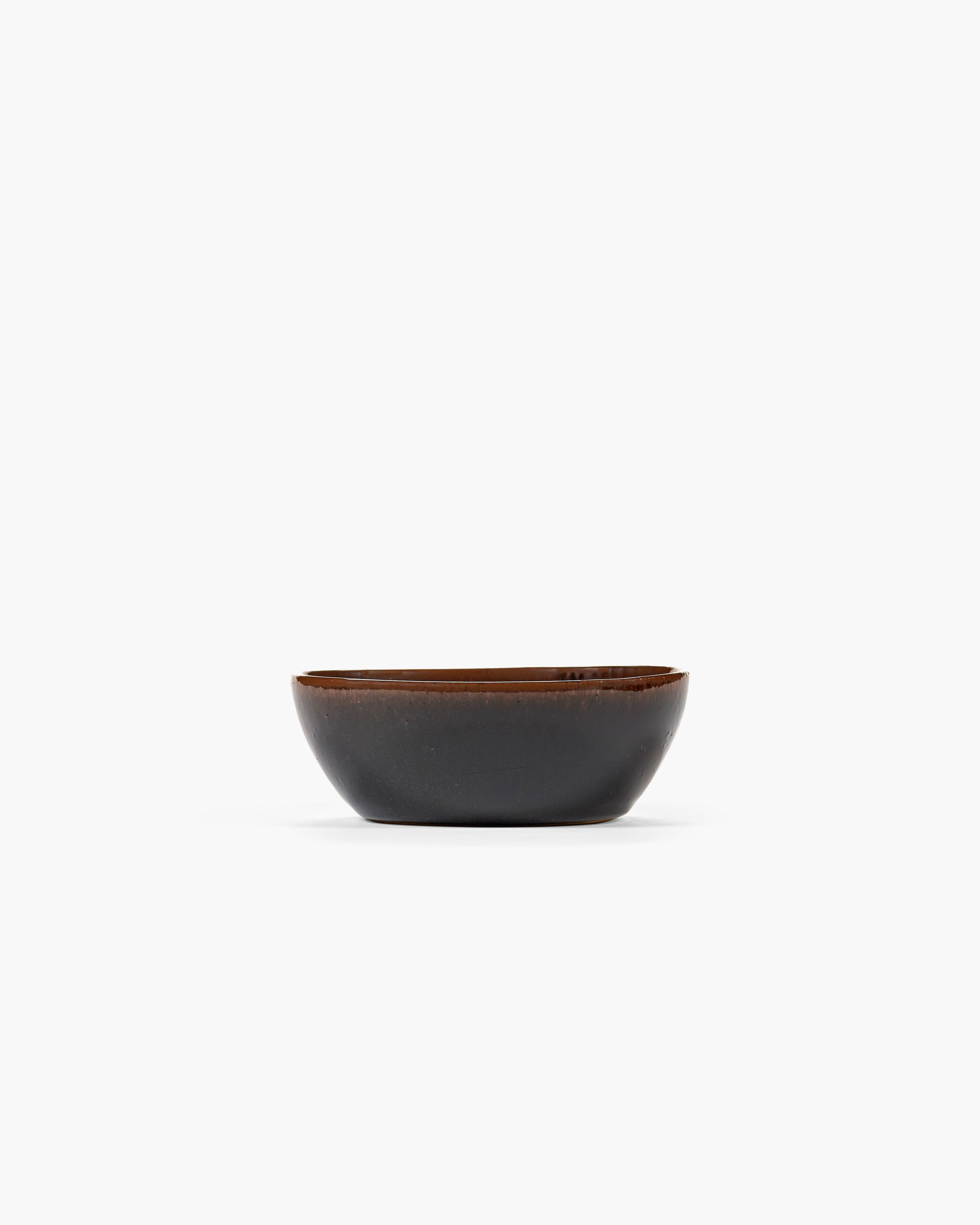 Serax Out of Lines Bowl M miska tmavě hnědá kamenina