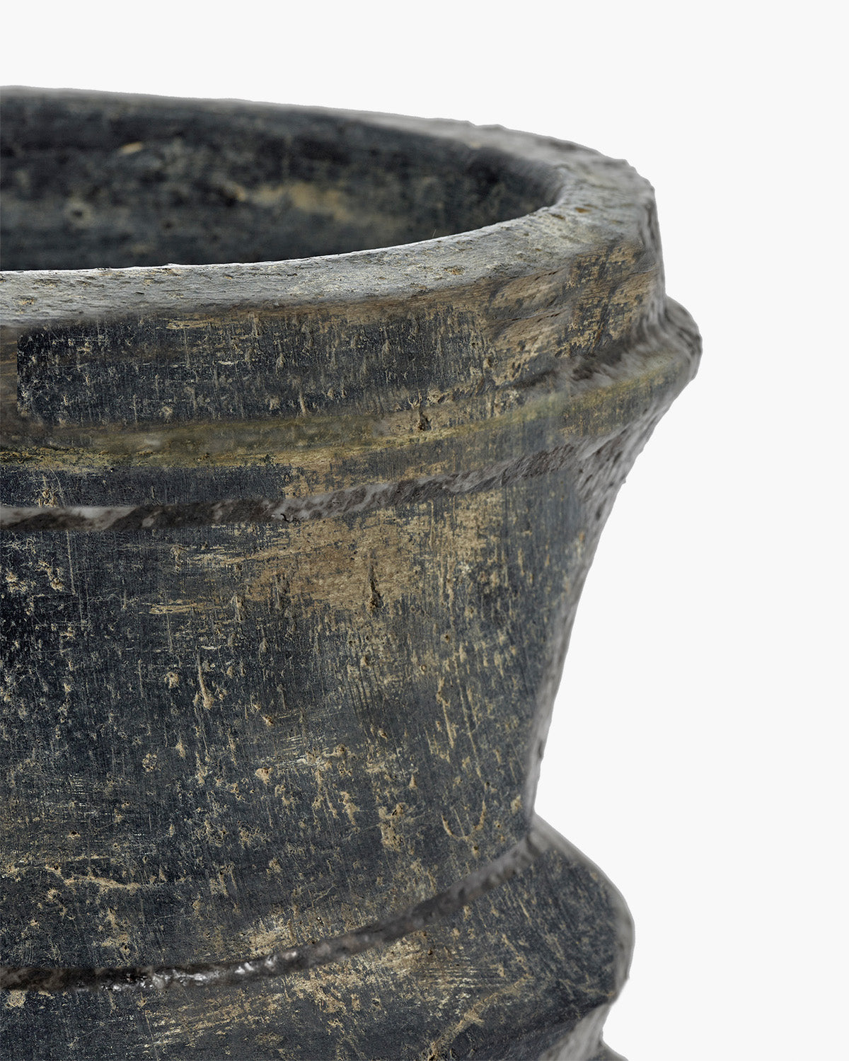 Serax Mesa Planter 01 S květináč černý glazovaný