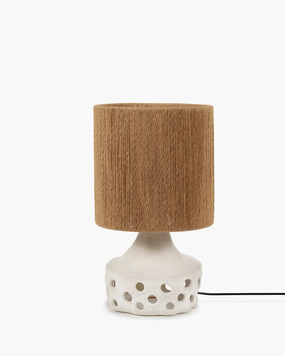 Serax Oya 02 stolní lampa hnědá keramická