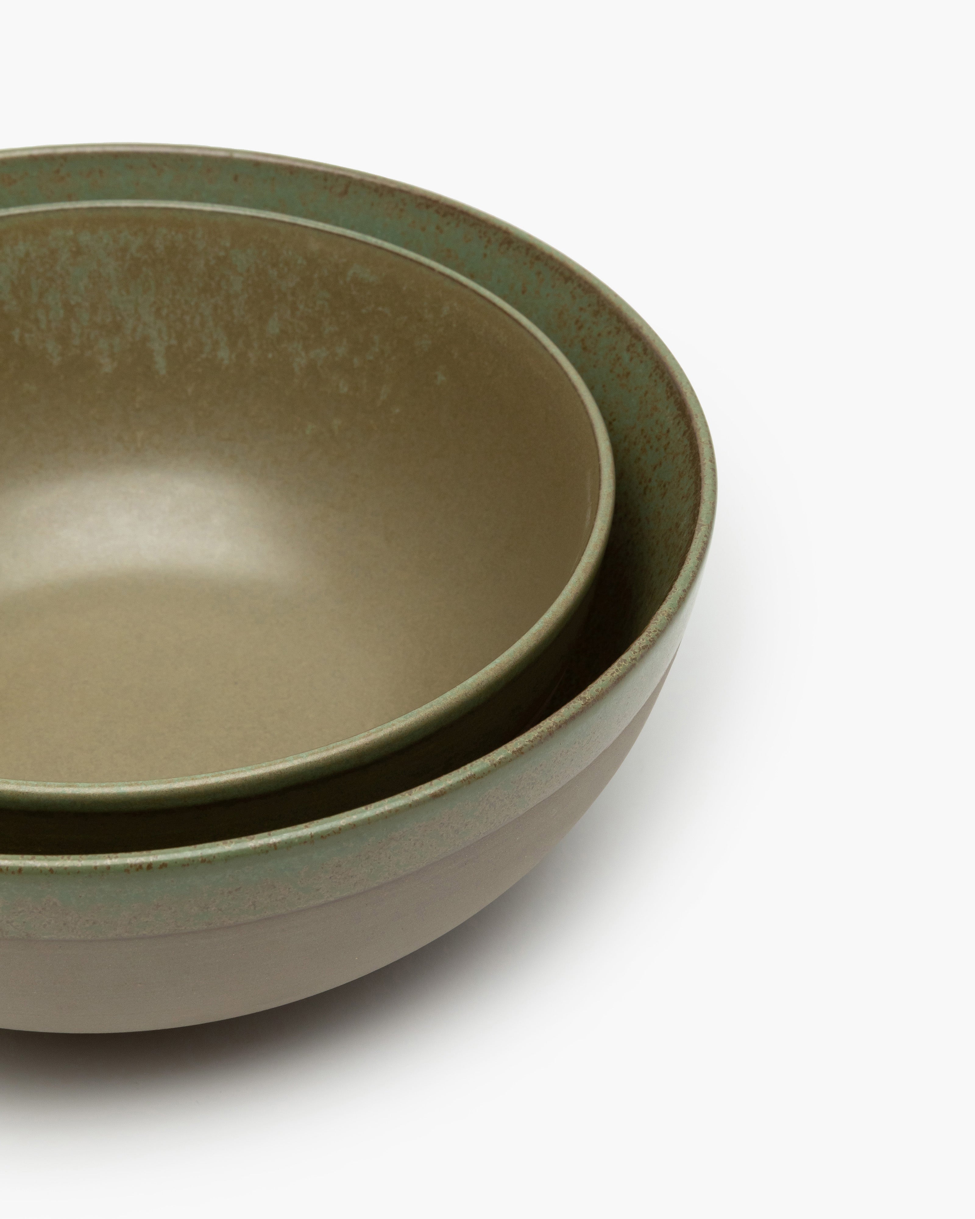 Serax Surface Serving Bowl L mísa zelená camo reaktivní