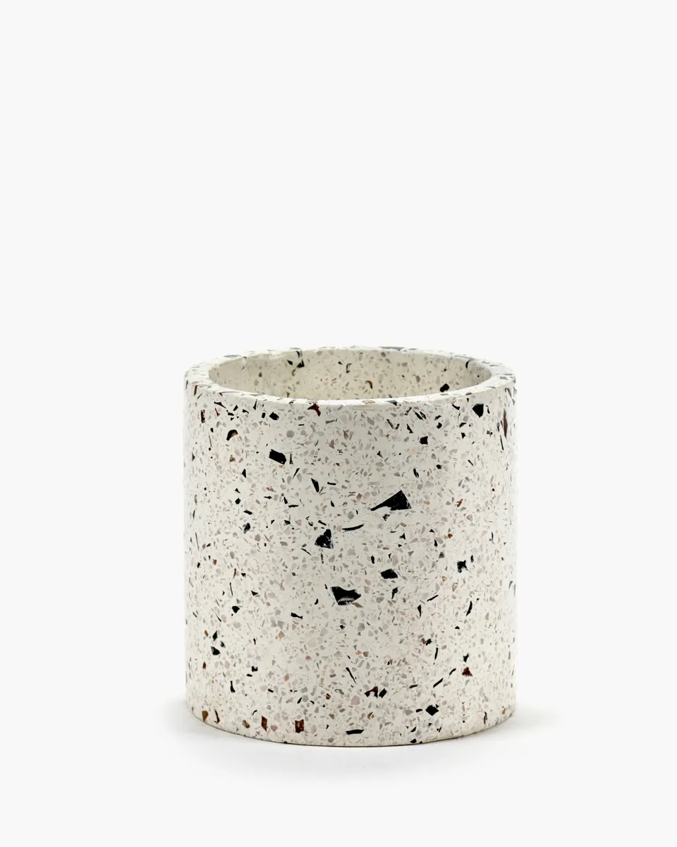 Serax Terrazzo S květináč bílý teracový