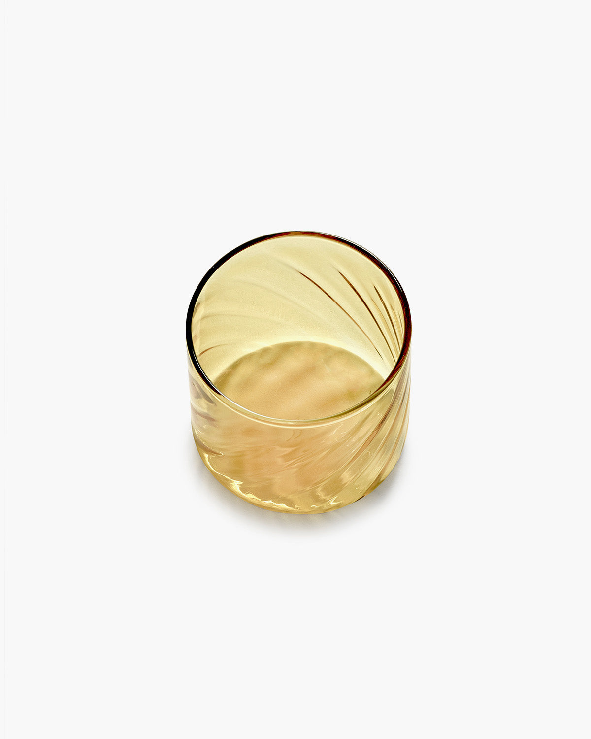 Serax Nabucho sklenice Tumbler 03 žlutá reliéfní