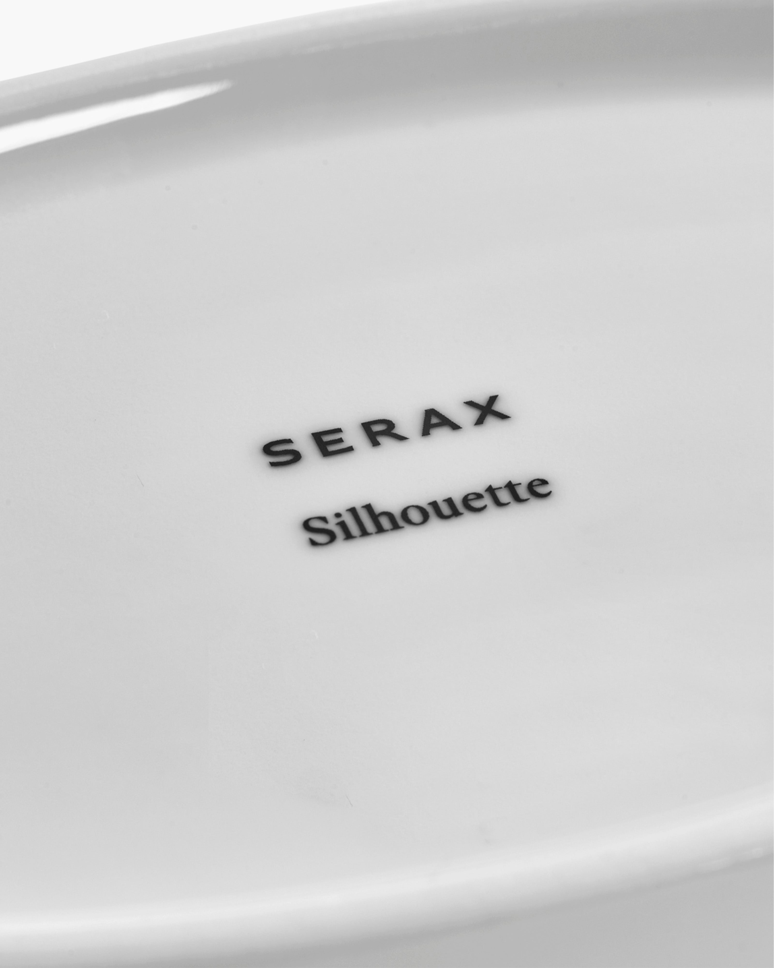 Serax Silhouette servírovací mísa M oválná bílá