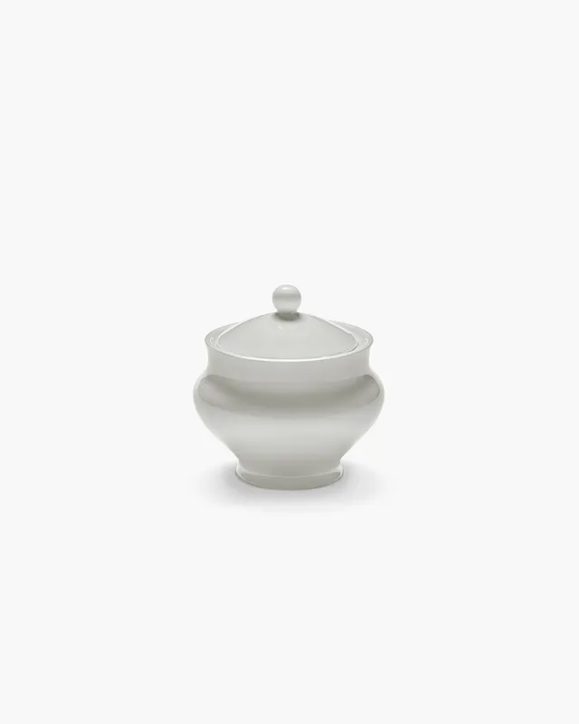 Serax Perle Fine cukřenka bílá porcelánová