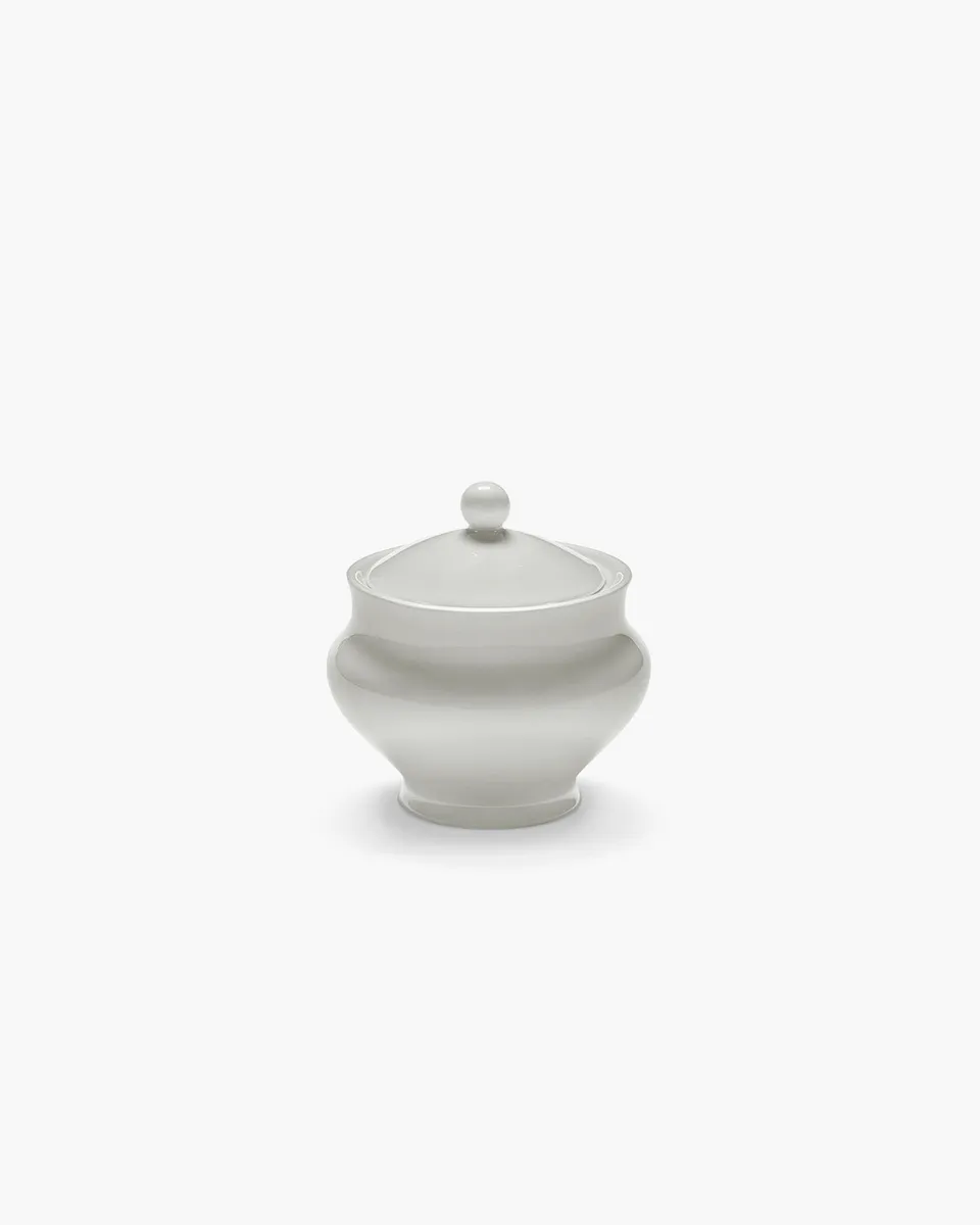 Serax Perle Fine cukřenka bílá porcelánová