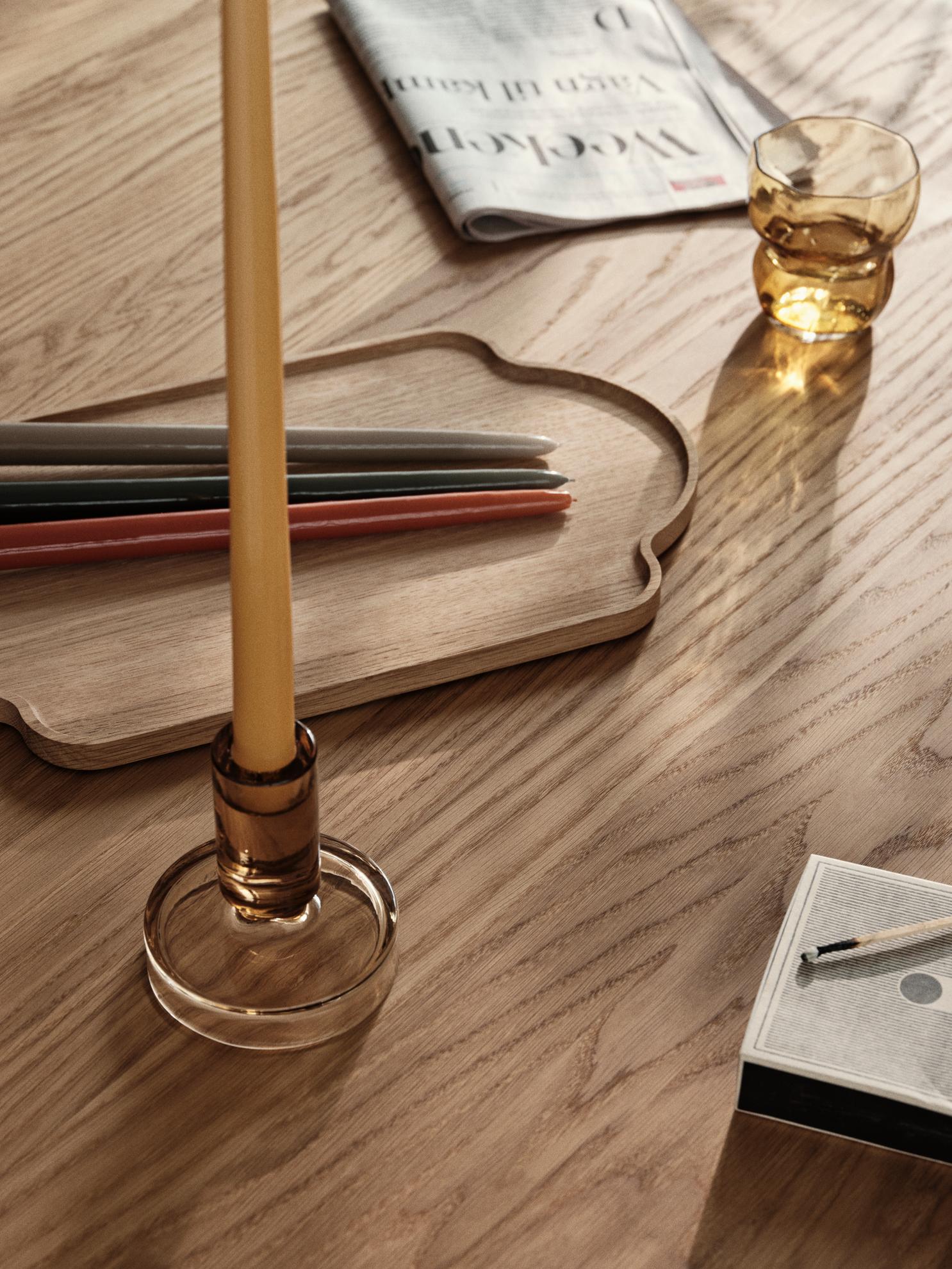 Broste Copenhagen Smooth Glossy kónická svíčka