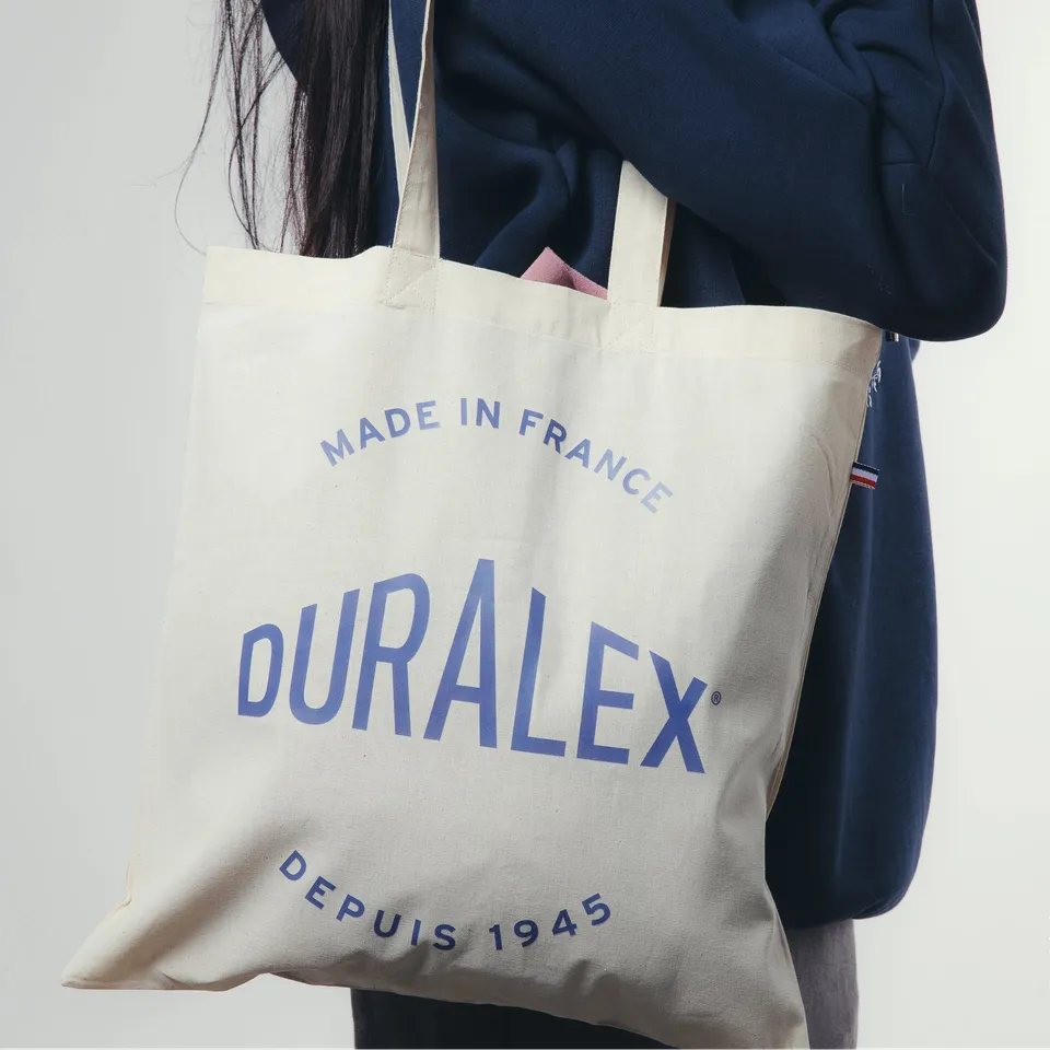 Duralex tote bag plátěná taška ecru