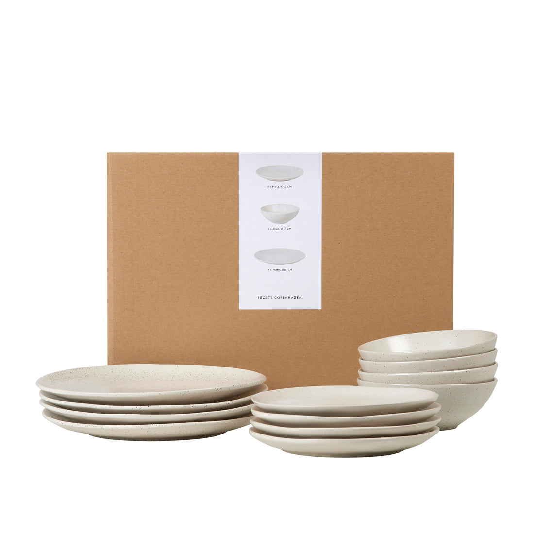 Broste Copenhagen Nordic Vanilla jídelní sada pro 4