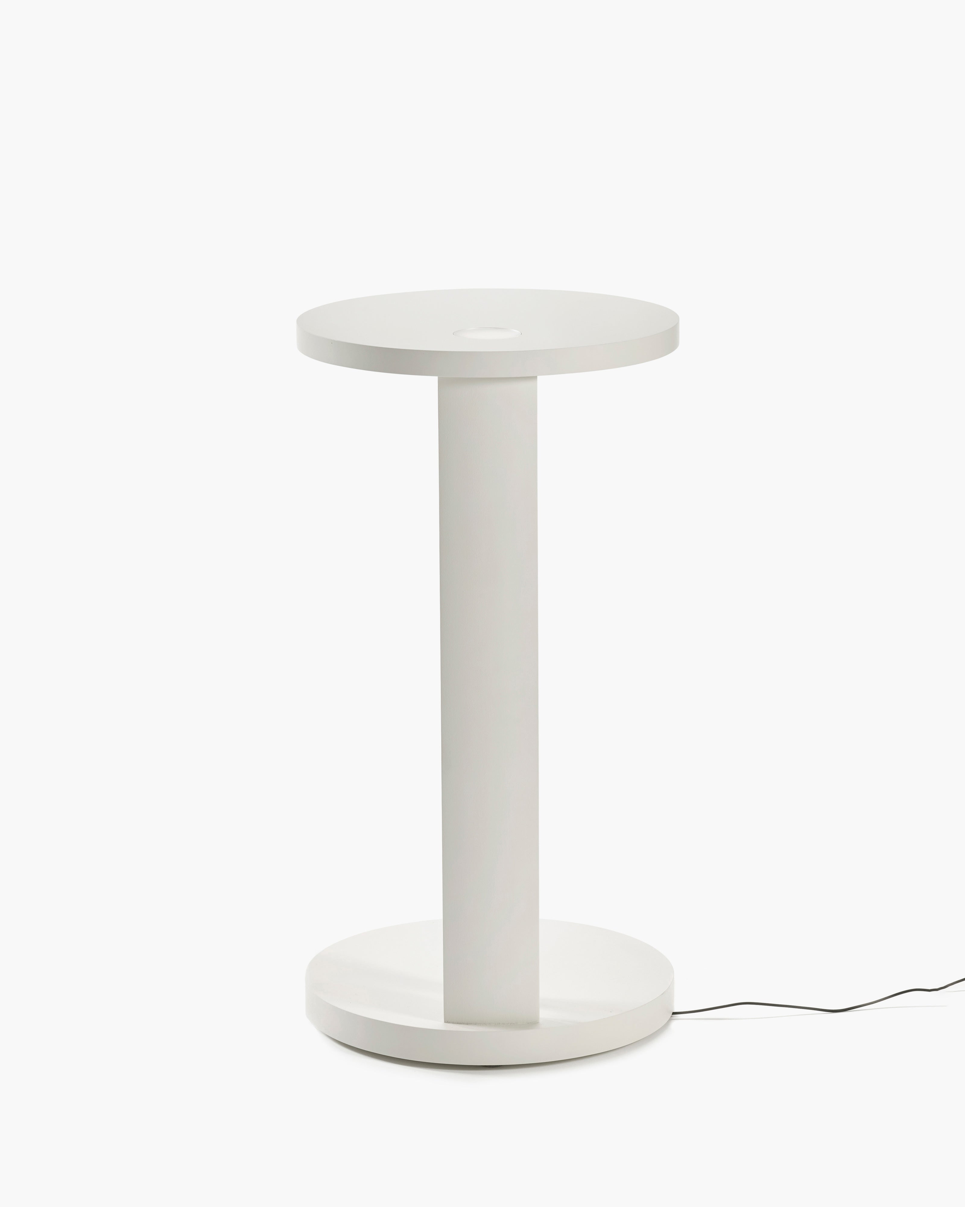 Serax Aura odkládací stolek L s LED bukový off-white