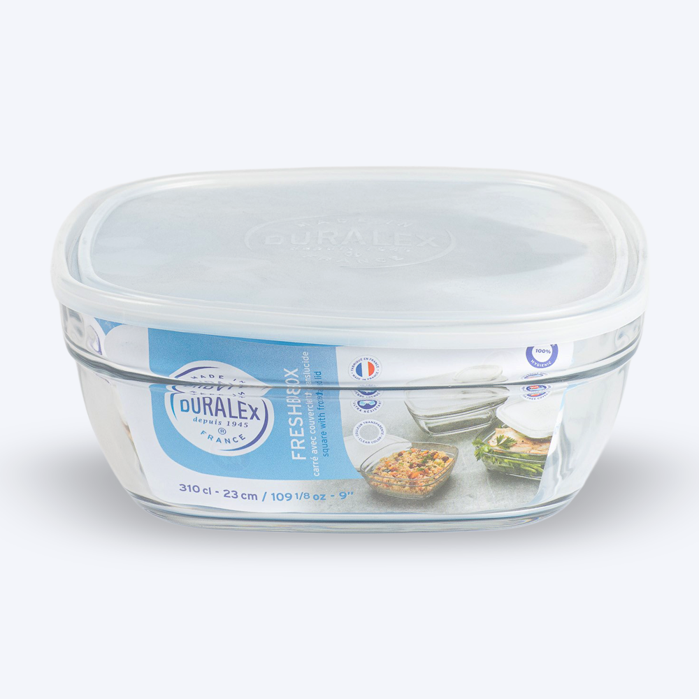 Duralex Freshbox dóza 3,1 l bílé víčko hranatá