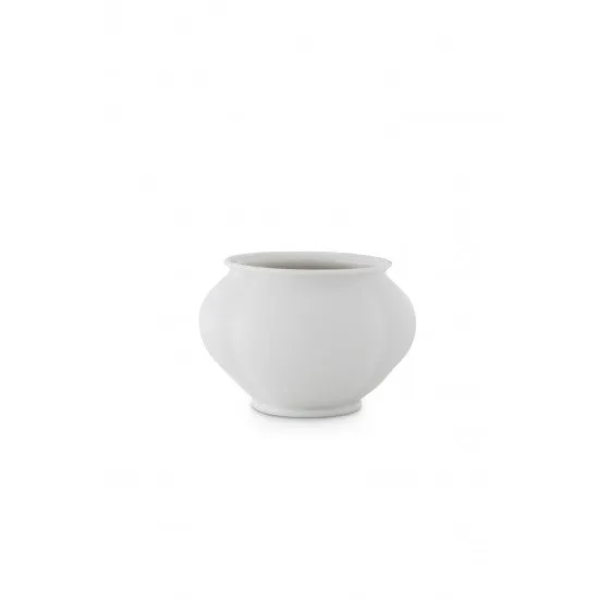 Augarten Baroque váza nízká 8 cm bílý porcelán