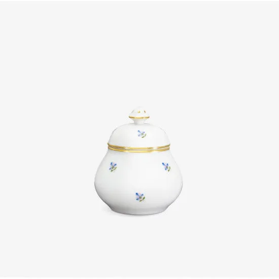 Augarten Schubert malá cukřenka bílá porcelánová