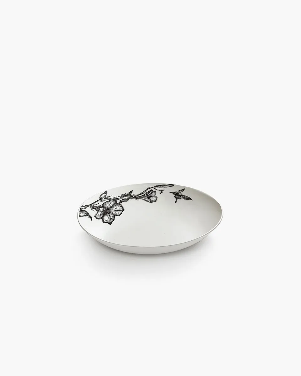 Serax Unity servírovací mísa S bílo-černá porcelánová