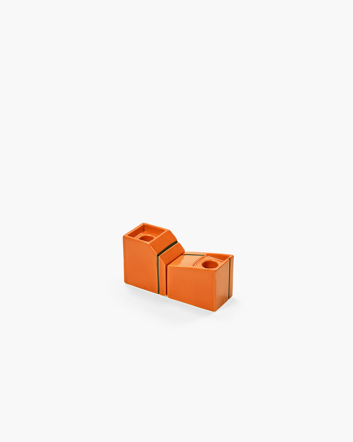 Serax Silos svícen oranžový sada 2 ks porcelán