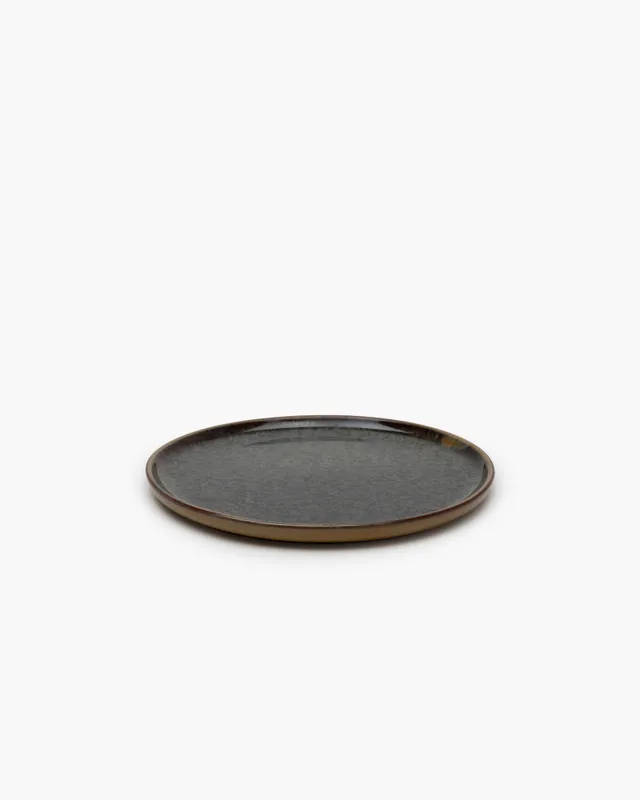 Serax Surface snídaňový talíř indi šedý kamenina