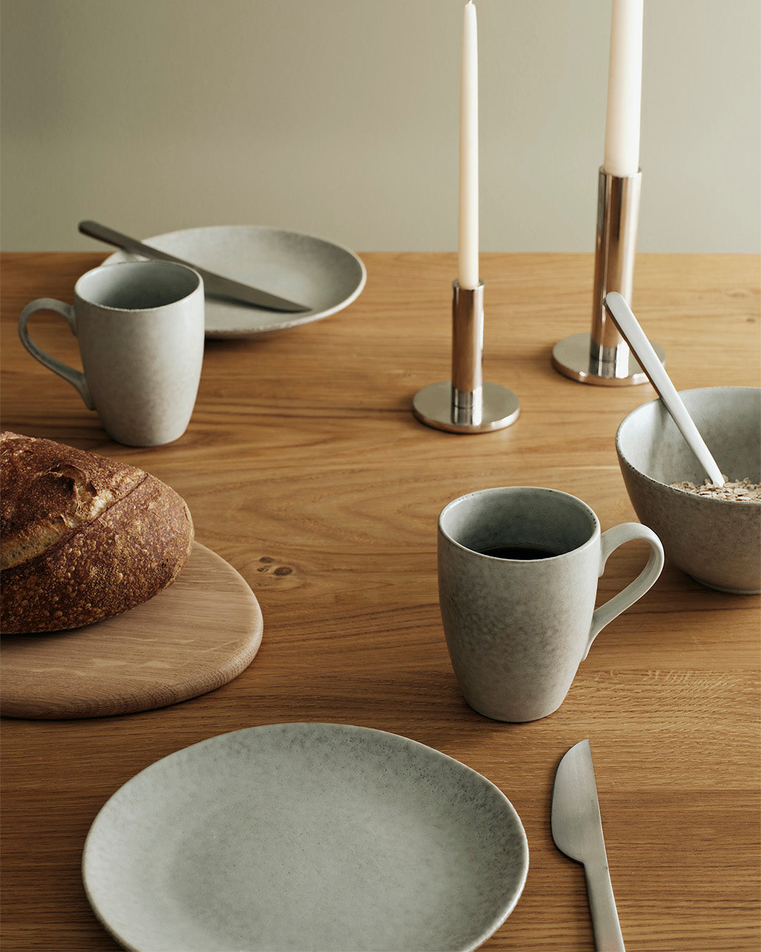 Broste Copenhagen Nordic Marsh snídaňový set pro dva keramický
