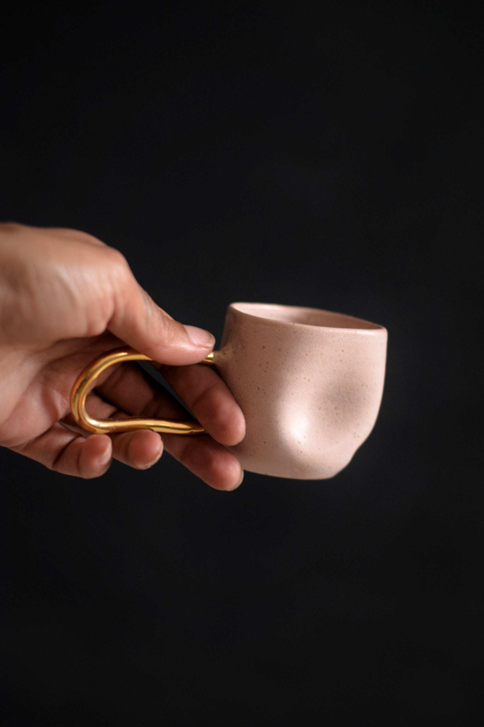 Terra Ceramics Prague ZIGGY espresso šálek 80 ml Blush Pink