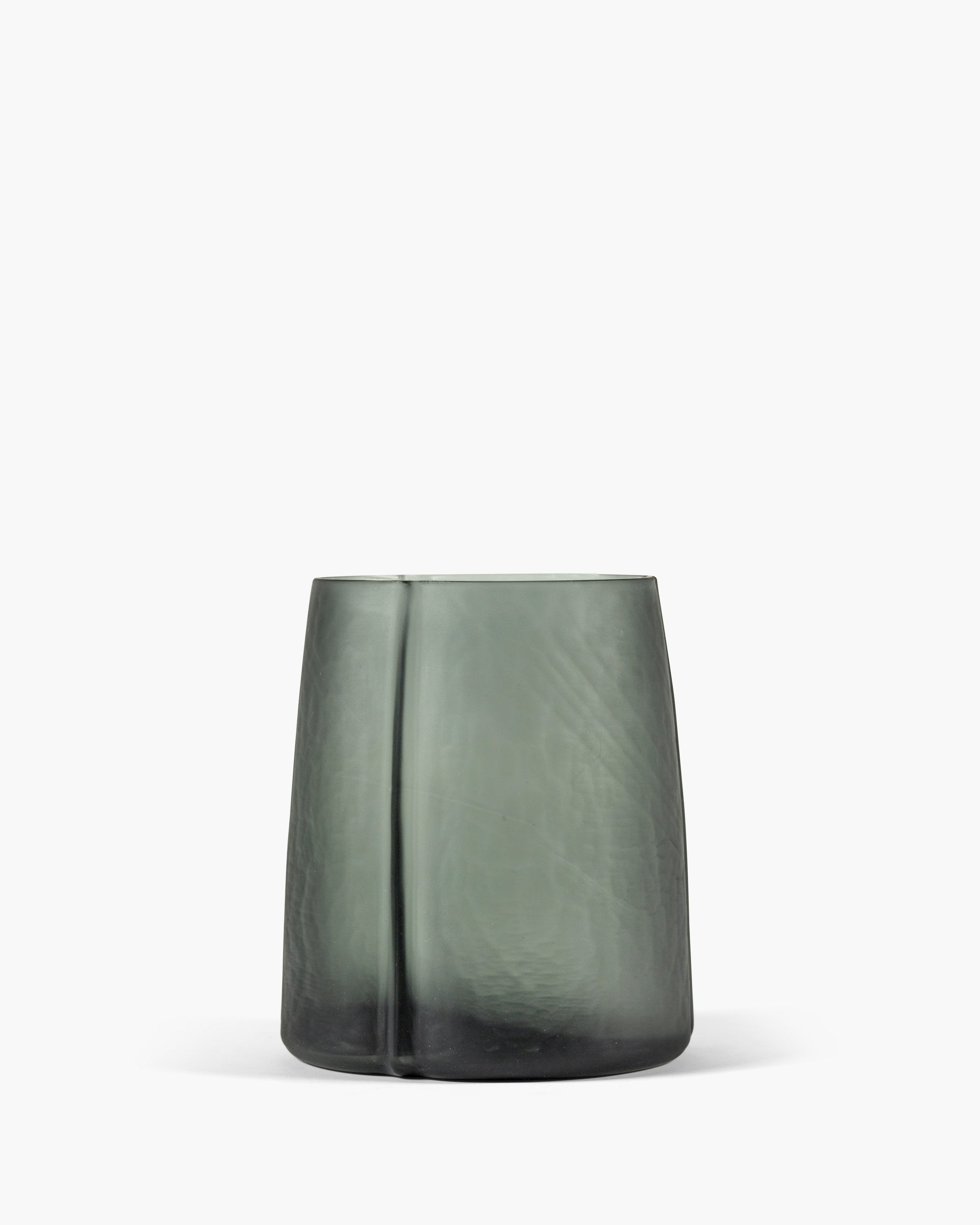 Serax Shapes 01 skleněná váza tmavě šedá