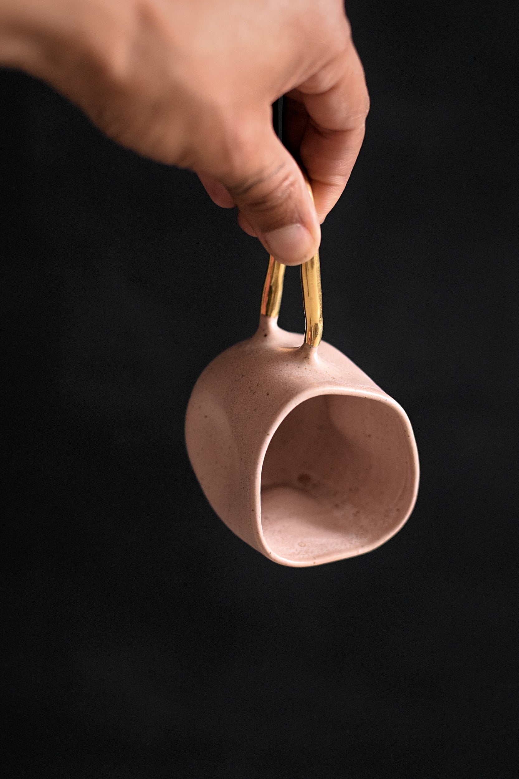Terra Ceramics Prague ZIGGY espresso šálek 80 ml Blush Pink