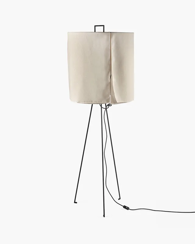 Serax Nomad stojací lampa L černo-béžová len