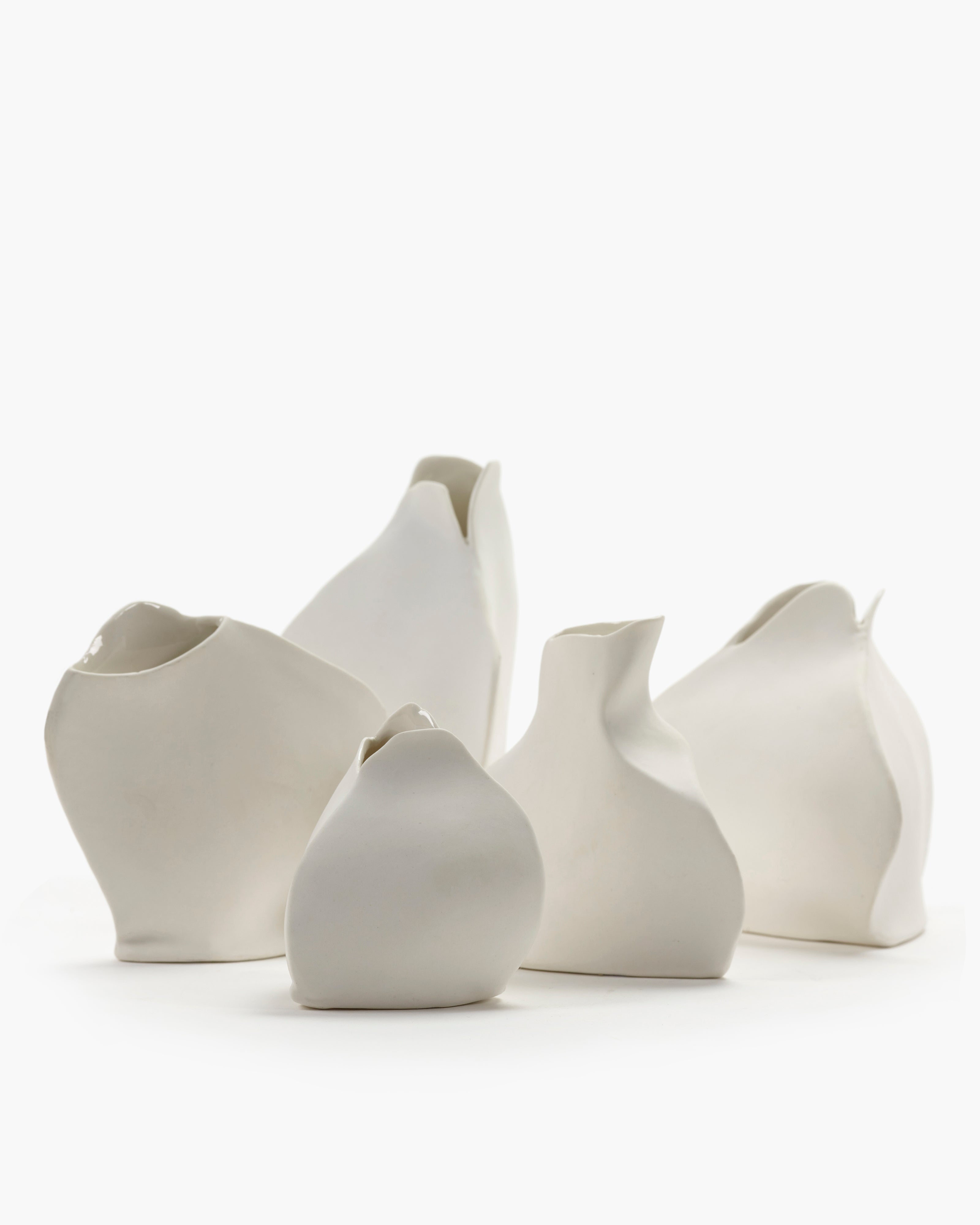 Serax Perfect Imperfection váza S bílá porcelánová