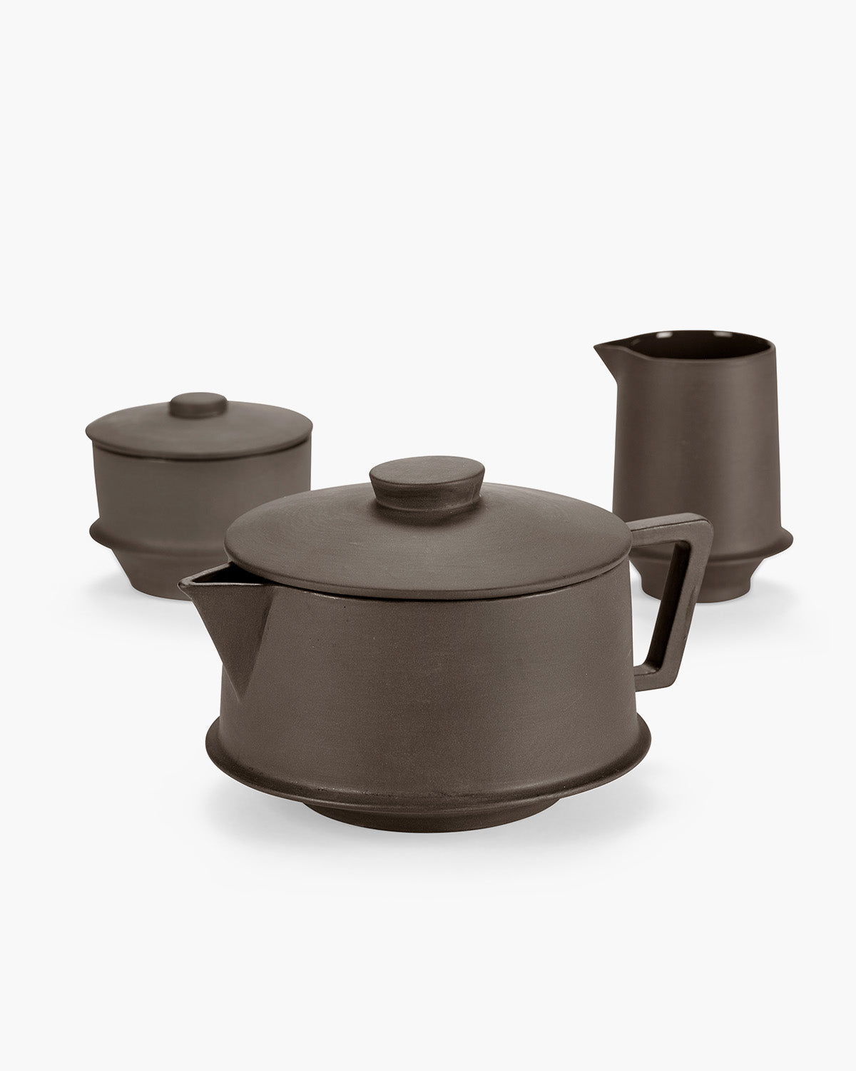Serax Dune Slate konvice tmavě hnědá porcelán