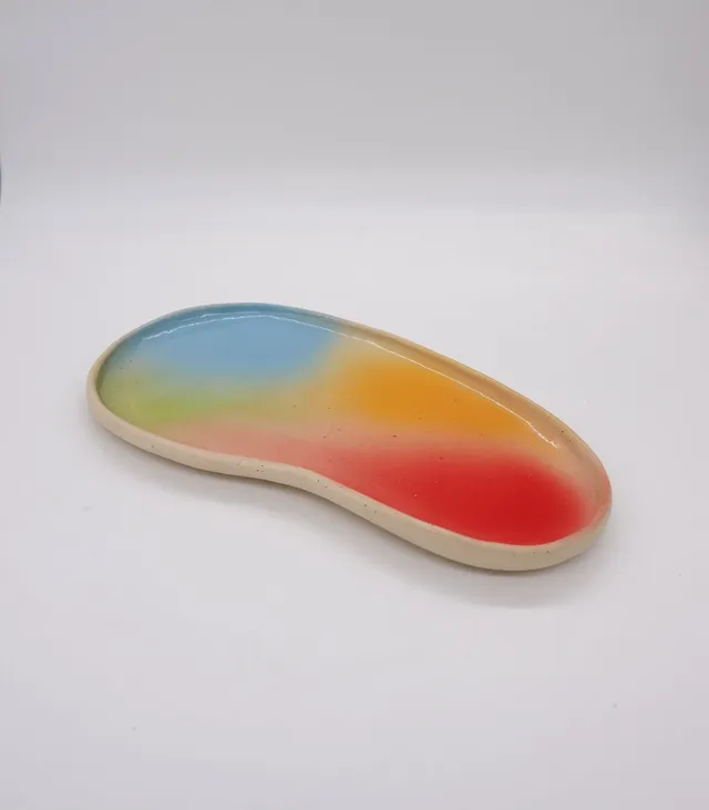 VKUSE Duha talířek 30 cm tečkovaný