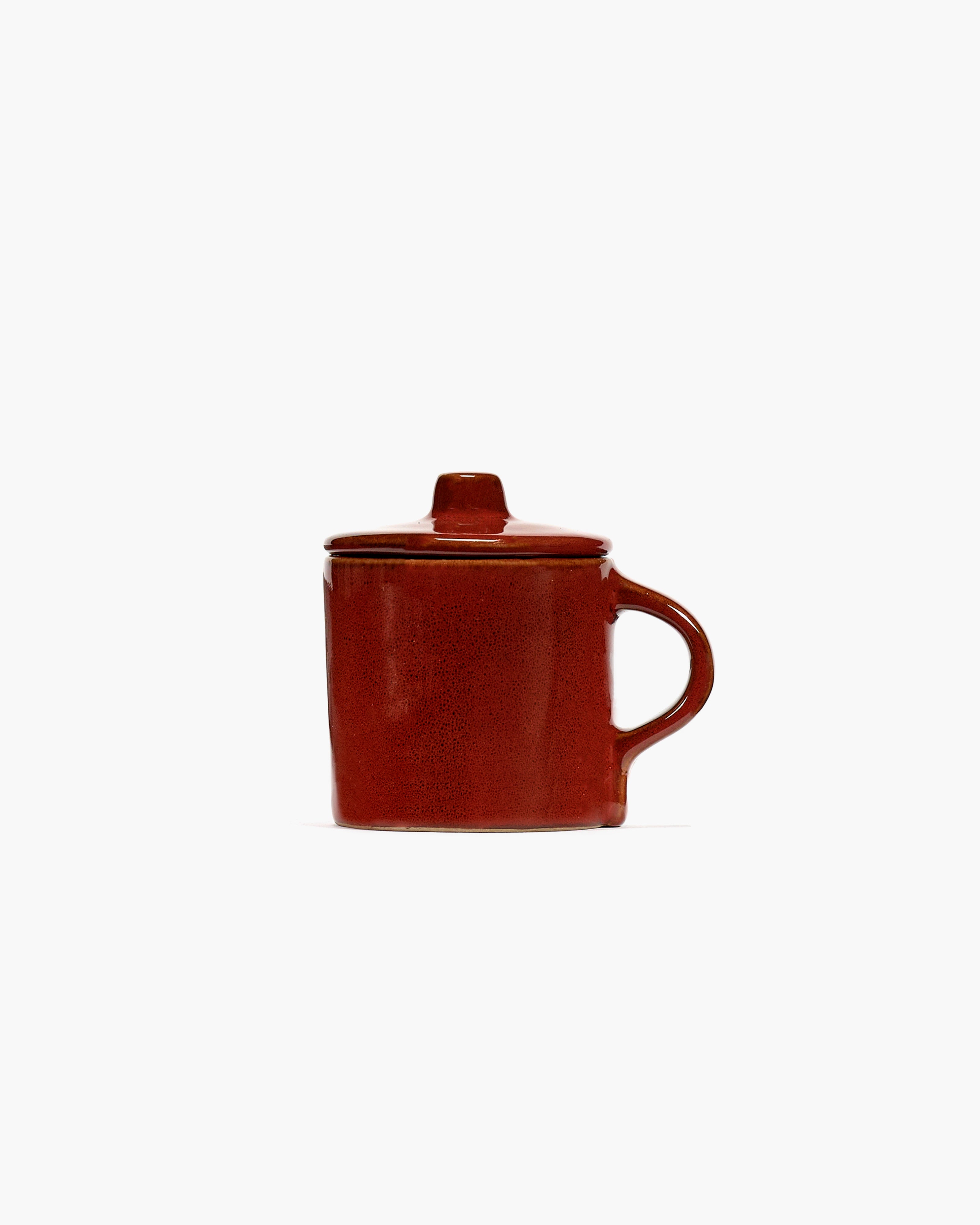 Serax La Mère šálek na espresso červený s víčkem