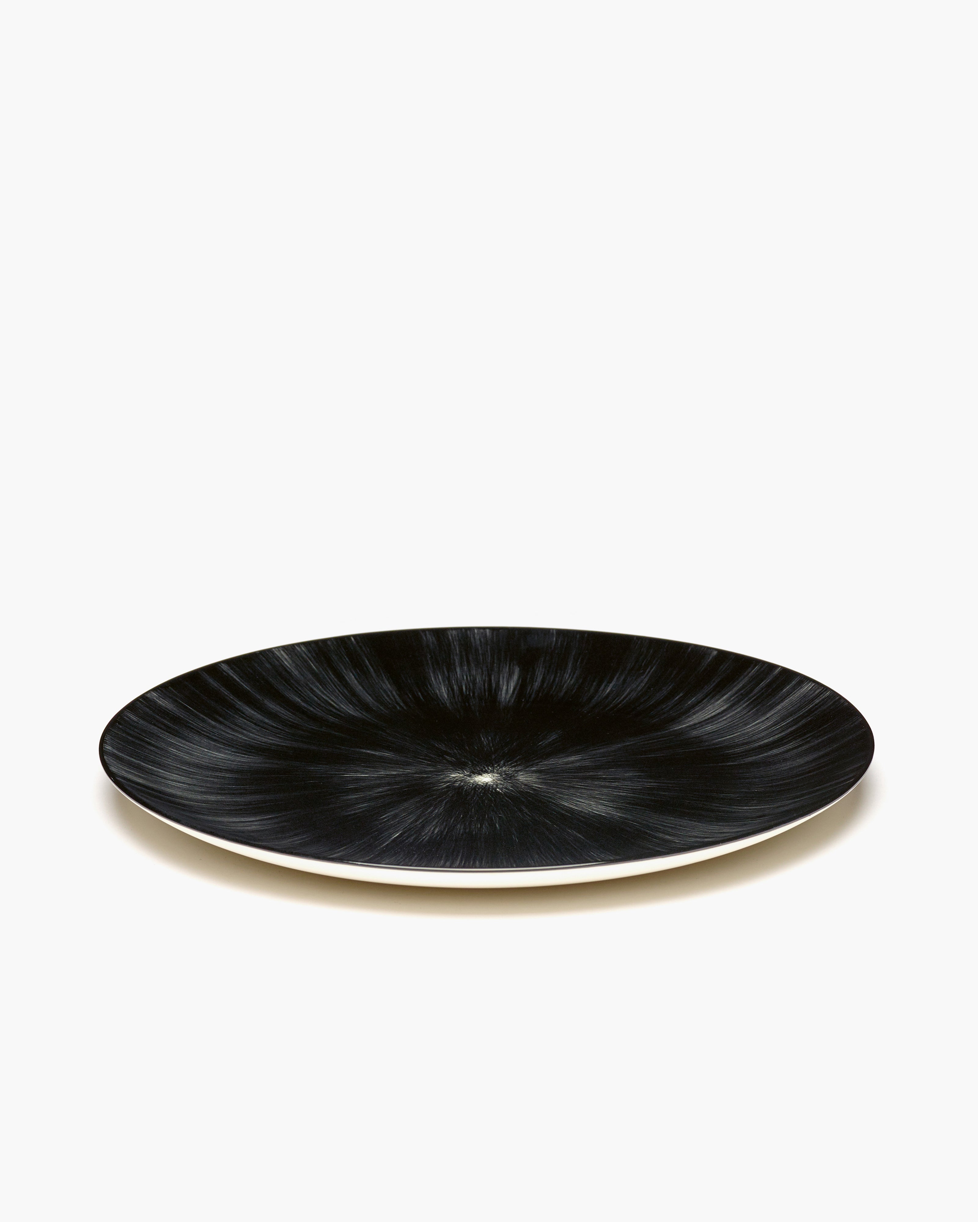 Serax Dé talíř mělký bílo-černý variace 6 porcelán