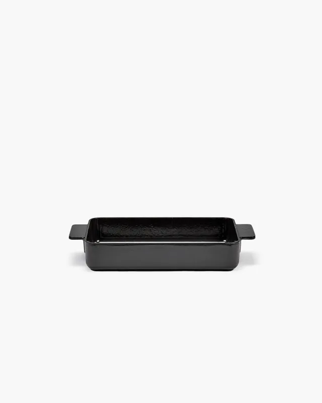 Serax Surface zapékací mísa L černá kamenina