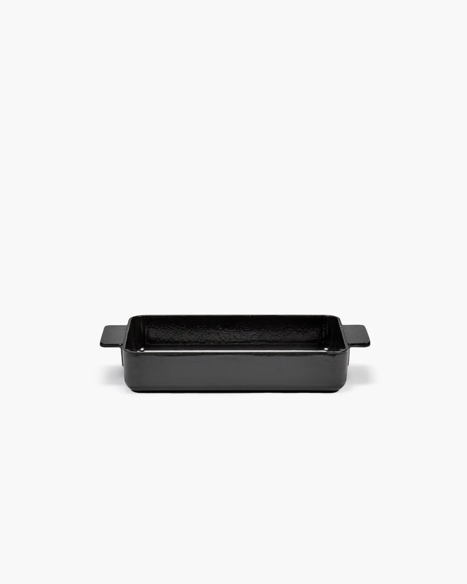 Serax Surface zapékací mísa L černá kamenina
