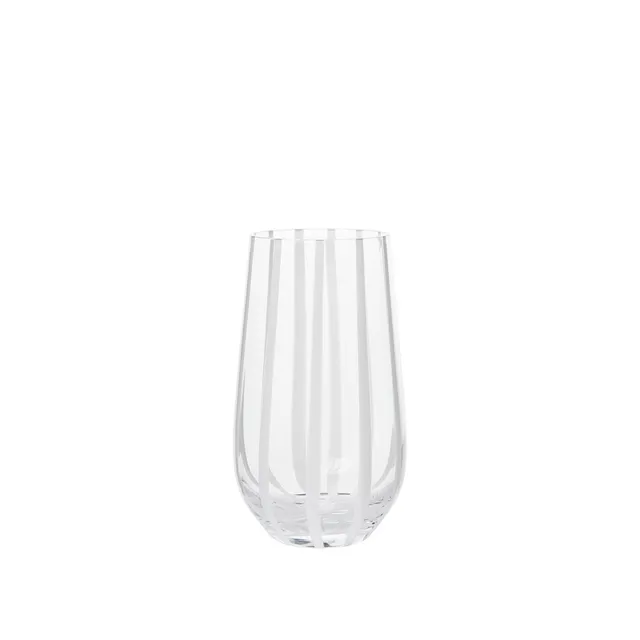 Broste Copenhagen Stripe Tumbler sklenice pruhovaná