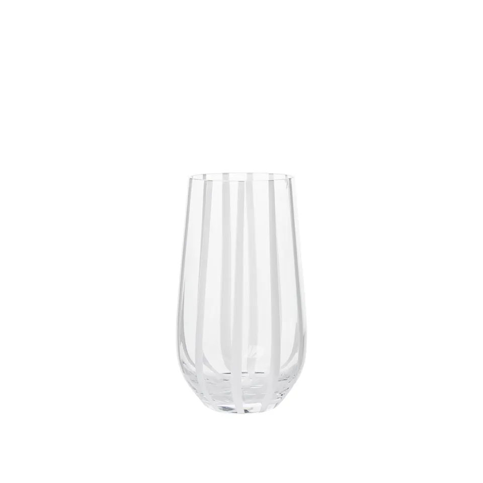 Broste Copenhagen Stripe Tumbler sklenice pruhovaná