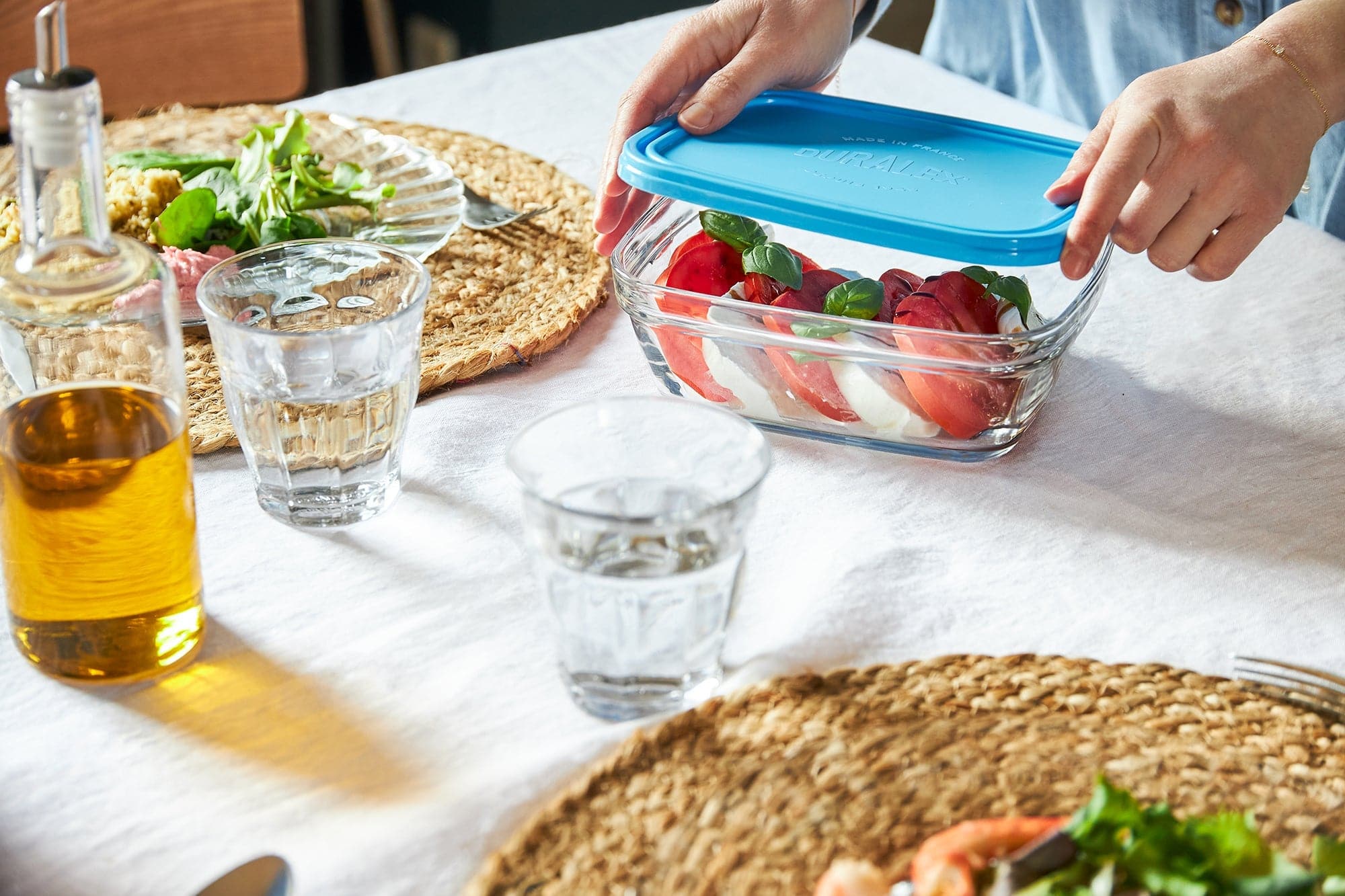 Duralex Freshbox dózy obdélníkové 4 ks sada mix