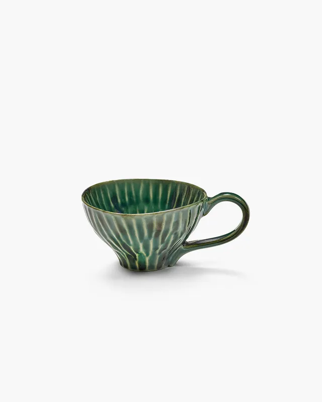Serax Verde Lanza šálek na cappuccino zelený keramika