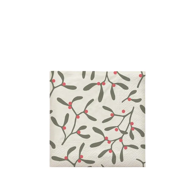 Broste Copenhagen Mistletoe ubrousky papírové vánoční