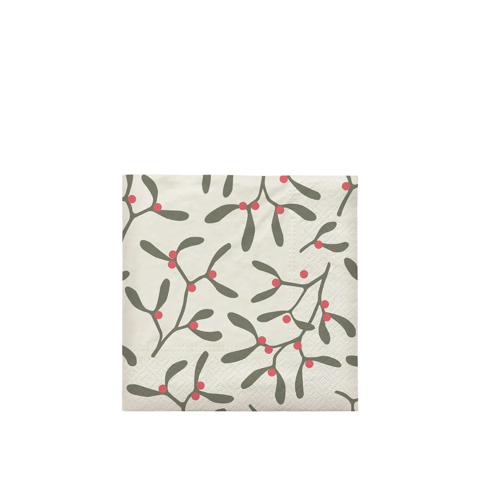 Broste Copenhagen Mistletoe ubrousky papírové vánoční