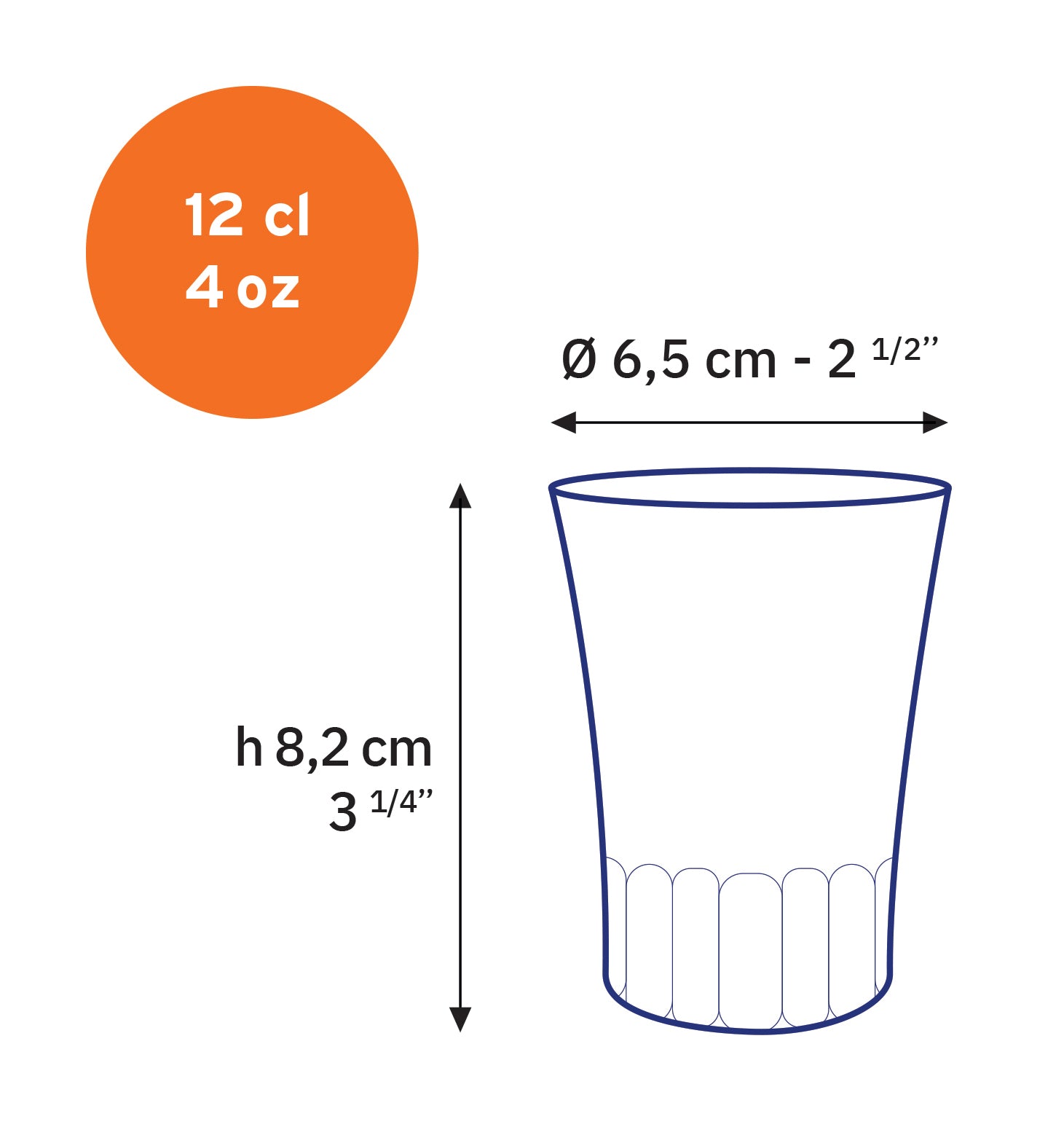 Duralex Amalfi skleněné hrnky 12 cl 4 ks čiré
