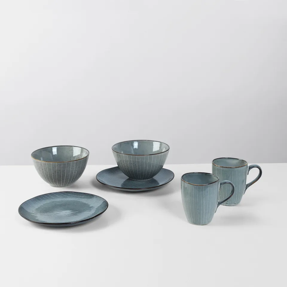 Broste Copenhagen Nordic Sea snidaniovy set pro 2 kamenina