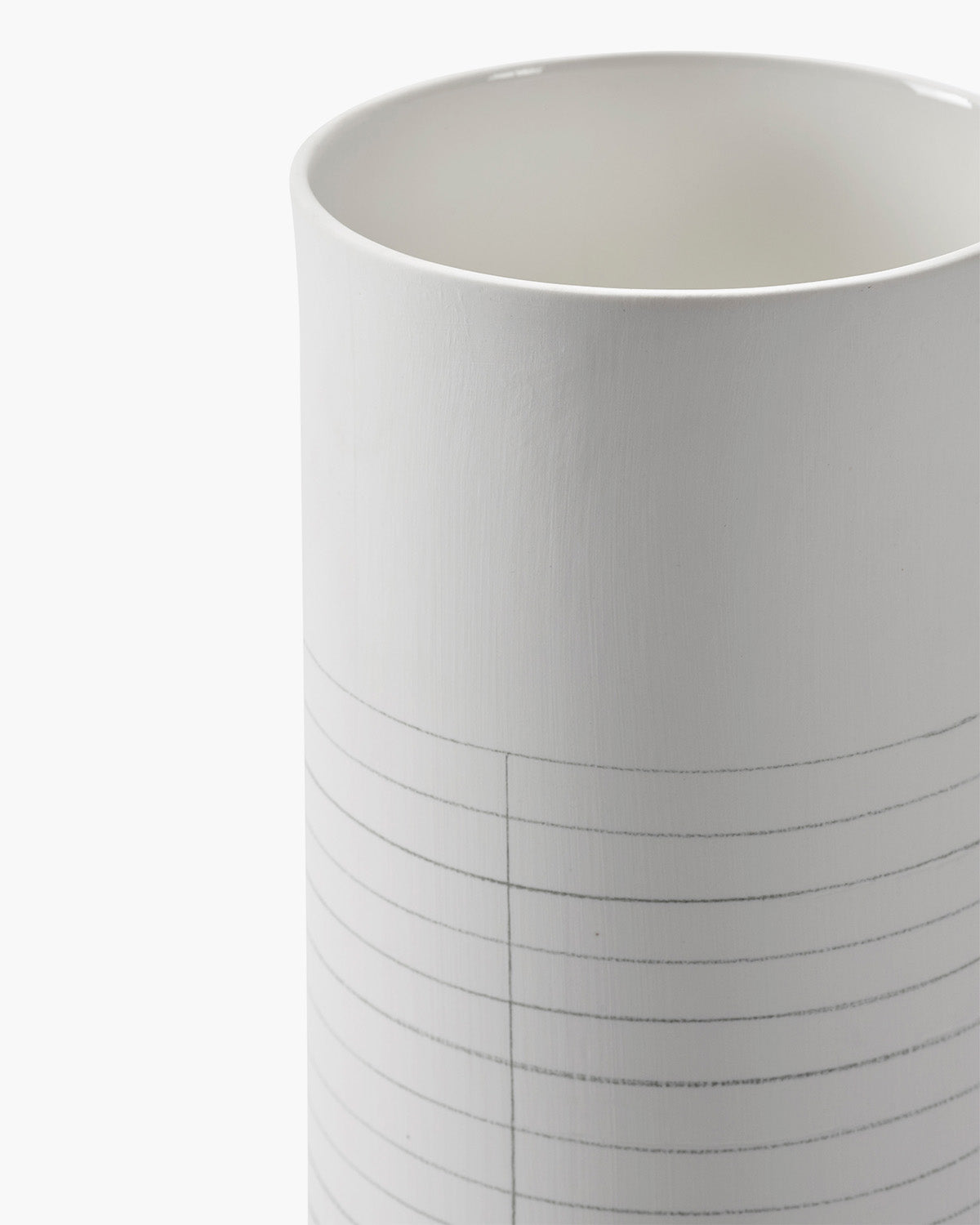Serax Graph váza L bílo-šedá porcelánová