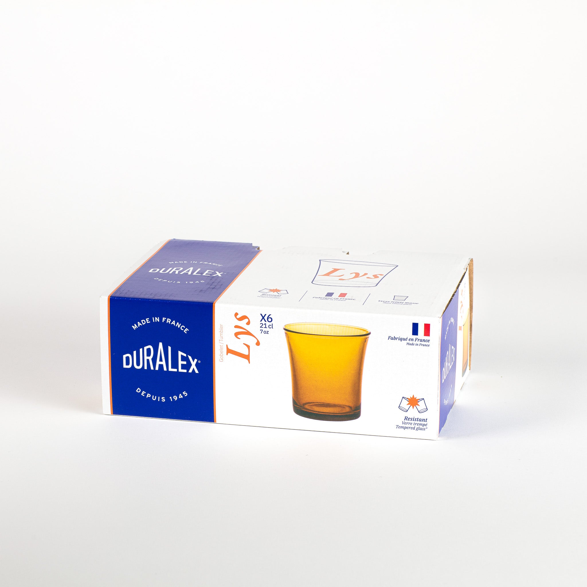 Duralex Lys sklenice 21 cl vermeil 6 ks zlatá