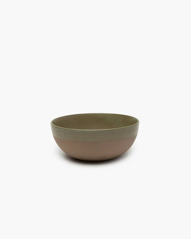 Serax Surface Serving Bowl S mísa camo green reaktivní glazura