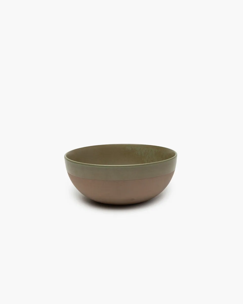 Serax Surface Serving Bowl S mísa camo green reaktivní glazura